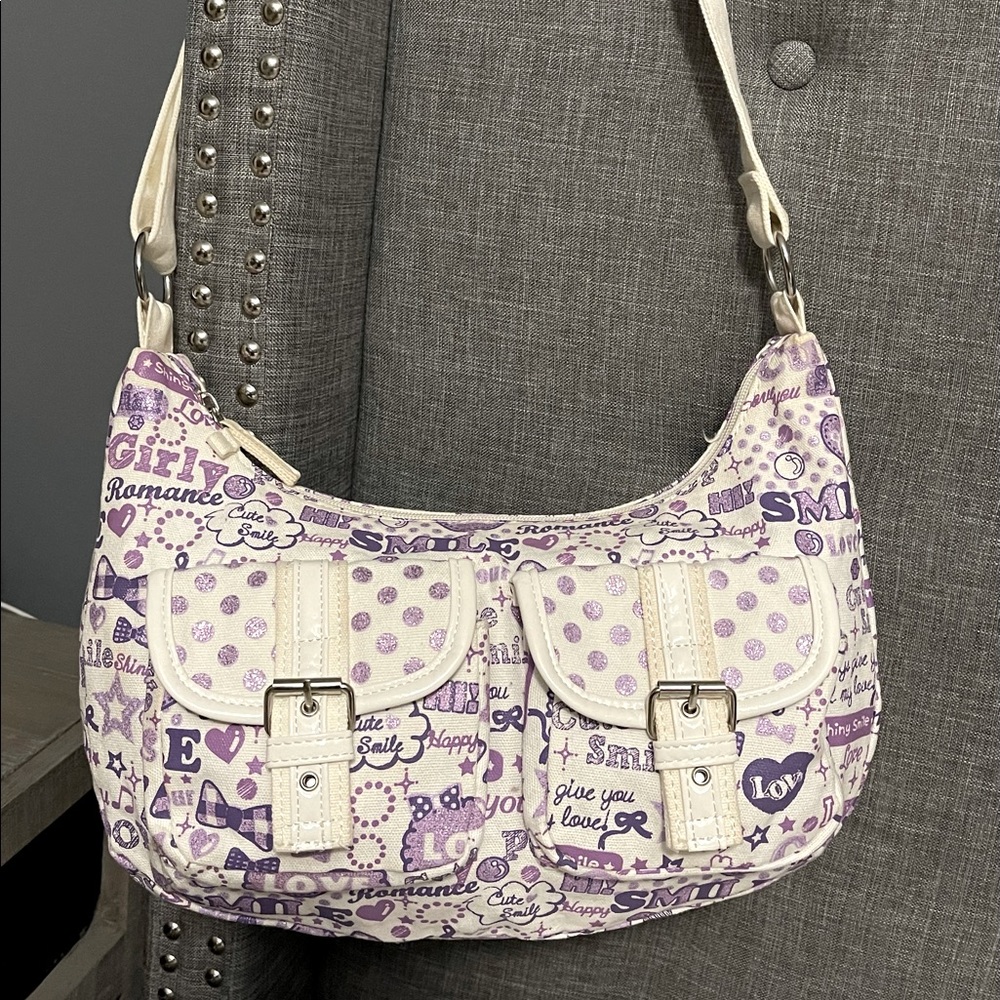 Love. Smile. Girly Canvas Bag!